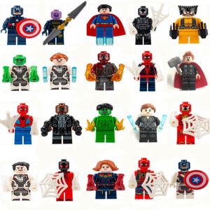 FUNToy 8/12/20 PCS Mini Figur Membangun Blok Bangunan Mainan Mini Boneka Membangun Mainan Mainan Hadiah Anak