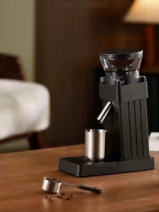 ITOP CGHB41C Electric Coffee Grinder with Integrated Weighing and Grinding 60-Level Adjustment 41mm Stainless Steel Conical Burr 2600mAh Battery Weighing Coffee Grinder for home