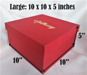 PERSONALIZED LARGE 10 x 10 x 5 INCHES GIFT BOX FOR ALL OCCASIONS FOR CURATING GIFTS PREMIUM REUSABLE & MULTI-PURPOSE STURDY & HIGH QUALITY