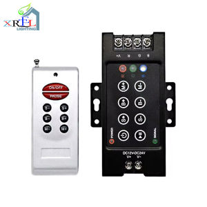 30A DC 12V 24V 8 Key RF Wireless Remote RGB Controller LED Iron shell Dimmer for SMD 5050 2835 3528 LED Strip Lights Tape Ribbon