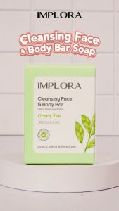 IMPLORA Sabun Batang Cleansing Face & Body Bar | Soap / Sabun Untuk Pembersih Wajah & Badan with Vitamin A C & E