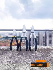 Kìm Cắt Và Tuốt Dây Điện Chuyên Dụng Lực Cắt Mạnh Cắt Chéo Dùng Cho Dây Đặc Và Dây Nhiều Sợi Tay Cầm Cong Thoải Mái Thép Carbon Dụng Cụ Điện.