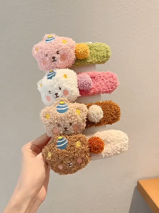 Kẹp Tóc Gấu Bông Nữ Siêu Dễ Thương - Kẹp Tóc Mỏ Vịt Cho Bé Gái Cute Size Lớn Thời Trang Mới