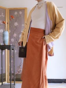 ปลอกเครื่องบินสไตล์ราชวงศ์ซ่งสวมใส่ได้สองด้านสามพับ กระโปรง โพลีเอสเตอร์ ไฟเบอร์สไตล์จีนราคาไม่แพง ผู้หญิง กระโปรง