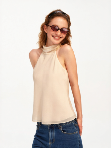 Silk Acetate Lightweight Styling Sleeveless Vest
