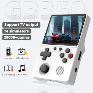GB350 handheld game console supports TV output built-in 14 emulators for 2w+games and can listen to music