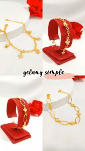 GL 176 - Gelang Xuping Dewasa Gelang Jurai Terbaru Perhiasan Wanita Lapis Emas Imitasi 18k - Cute