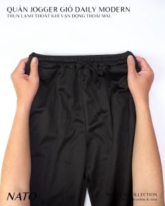 Quần Dài Thể Thao Nam FITS Cotton Vải Thun Lạnh Cao Cấp Trơn Màu Đen Đẹp Jogger Nỉ Vải Gió Có Túi Lỗ Khí NATO