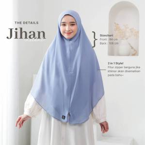 Azmeela Jihan Khimar Instant Dengan Retsleting