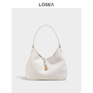 Large Capacity Womens Tote Bag LOSEA Collaborative Ancient Chinese Gourd Design 2025 New Style Soft PU Leather Shoulder Bag