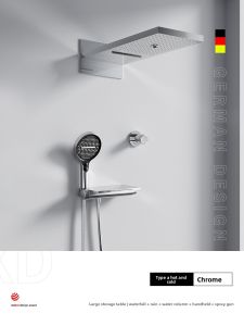 DXD | Thermostatic Waterfall Embedded Shower Set
