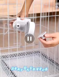 SKISOPGO Pet Automatic Hanging Food Feeder Drinker Water Dipenser Cage Dog Cat Rabbit Arnab Bowl Bekas Makanan Minuman Kucing