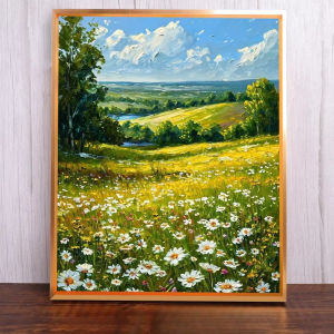 Jigsaw Puzzle for Adults 1000Pieces White Chrysanthemum Floral Artwork DIY Craft Home Wall Decoration Gift Idea Frameless