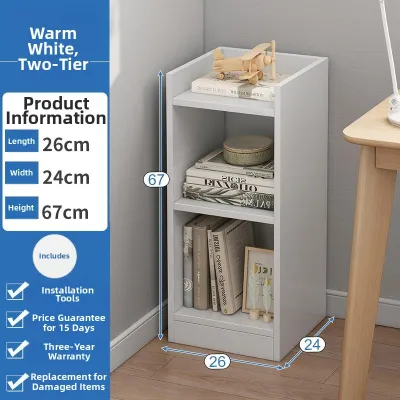 ZUOLEJIA | Sleek Narrow Bookshelf Storage Cabinet For Bedroom Living Room