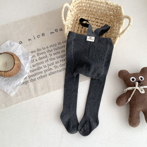 Adorable Baby Weightlifting Pants High Waist Protector Boys Girls Autumn Clothes Casual Cotton Polyester Blend Socks