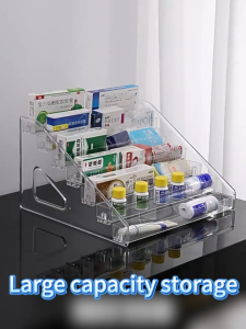 【COD+Stock】3~7 Layers Acrylic Stand Medicine Storage Rack Medicine Organizer Blind Box Storage Shelf