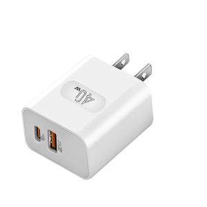 USB C Wall Charger Block 40W 2-Pack Dual Port PD Power Delivery Fast Type C Charging Block Plug Adapter for iPhone 11/12/13/14/