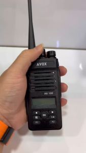 Avox AX100 Walkie Talkie Analog With Display 1UNIT ( UHF Band 5 - 8KM ) 10watt