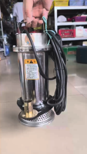 Máy bơm thả chìm bơm tõm vỏ inox nguồn điện 220V công suất 370W-750WMáy bơm hút xả nước đa năng vỏ inox độ bền cao.