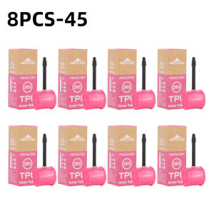 8pcs Ultralight Bicycle Inner Tube 700 X 23 25 28 30 32 Road Bike TPU Tube 45 65 85mm Length French Valve 700C 28 Tube