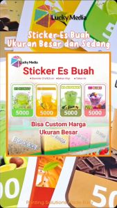 Stiker Es Aquarium 5rb 7rb Sticker Termos Ukuran Sedang Tahan Air Toples Vinyl Minuman Akuarium 5000