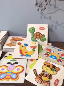 HZ Mainan Puzzle Kayu Anak 3D Mainan Edukasi Puzzel Kayu 15CM Jigsaw Edukatif Lucu Murah Wooden Toys