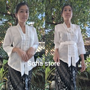 Atasan Saja Kebaya Encim Moderen Remaja Dewasa Lisa Lengan Pendek