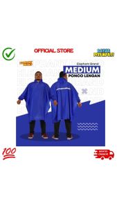 Jas Hujan Ponco Lengan Gajah Medium R Poncho Medium Lengan R Medium 210 Merk Elephant Brand