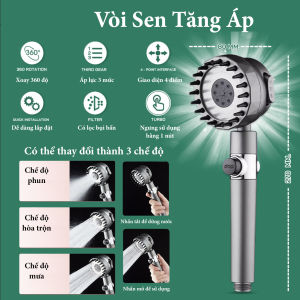 vòi hoa sen tăng ápVòi sen nhà tắmvòi sen tăng ápVòi Hoa sen nhà tắm đầu vòi hoa sen Masage 3 trong 1 3 chế độ áp suất cao tiếtvòi sen tăng áp điều chỉnh 5 cấp độ