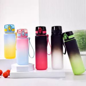 500/650ml Sports Water Bottle High Capacity Plastic Fitness Portable Durable Camping Hiking Workouts Outdoor Sports Cups