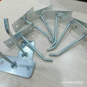 [COMBO 10 CÁI] Móc treo phụ kiện 2 lỗ xi kẽm Móc treo phụ kiện điện thoại bắn trực tiếp lên tường