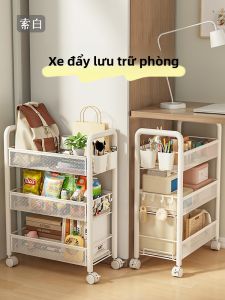 Suobai | Portable Space-saving Bookshelf on Wheels