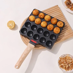 [Local Delivery] Nonstick Takoyaki Maker 20 Compartment Holes Octopuses Meat Balls Mold Cooking Grill Baking Pan Octopus Ball Baking Tray