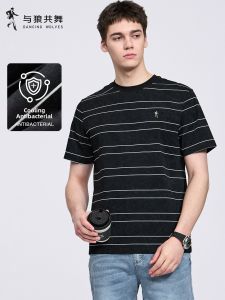 Tie Dye Subtle Print Antibacterial Mens Short Sleeve T-shirt
