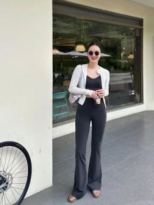 High Waist Wide Leg Yoga Pants Bell Bottoms Fitness Sport Micro Flared Tummy Control Slimming Breathable Quick Dry Moisture Wicking