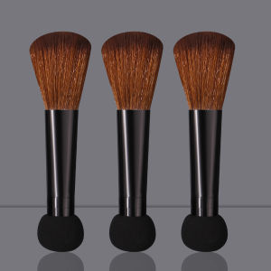 3PCS dual-head makeup brushes soft bristles + sponge heads for both dry and wet use multi-purpose makeup tools