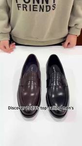 2025 New Design Slip on Loafers for Men Cowhide Breathable Moccasins Driving Casual Outdoor Shoes
