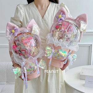 Childrens Day Large Gift Package Plush Toy Snacks Creative Gift Bucket Dolls Bobo Ball Materials for Girlfriend Delivery