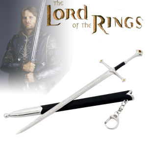 Aragorn Narthil Sword The Lord Of The Rings Keychains Medieval Weapon Metal Sword Keychain For Fans Men Collectible Toys Gifts