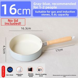 Non-stick Maifan Stone Frying Pan with Lid Small Size