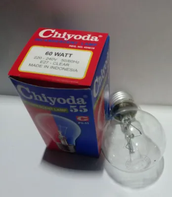 Chiyoda g40 hyper 10w 15w 25w 40w 60w 75w 100w lampu pijar chiyoda lampu ayam lampu penghangat lampu kuning lampu panas