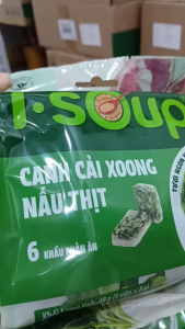 Viên Canh sấy thăng hoa Canh cải Xoong thịt bằm ăn liền 3 phút khách chọn phân loại