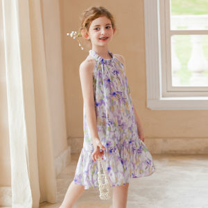 Little Naive | Sweet Sleeveless Flowered Girls Dress