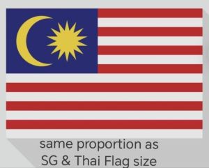Waterproof Vinyl Glossy 🇲🇾 Malaysia 🇲🇾 Flag Sticker(Free SingPost Mailing) + FOC Mini SG Flag Sticker