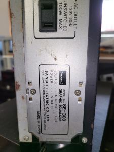 Equalizer Sansui se 300 Hàng Nhạt xuất Mỹ chạy điện 120 v