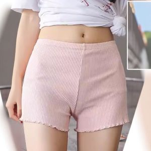 Besee | Anti-See-Through No-Roll Elastic Cotton Short Pants for Plus Size