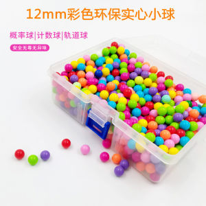 Colorful Plastic Solid 12mm Track Ping Pong Balls Probability Counting Math Toys Dinosaur Battle Educational Equipment