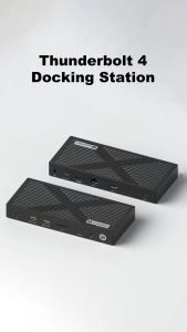 Hagibis Thunderbolt 4 Hub with Dual Monitor 8K/4K Display Dock 40Gbps Docking Station Thunderbolt Certified for Macbook Windows