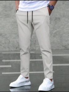 Men’s Korean Slim Fit Woven Trouser Pants | Uniqlo-Inspired Casual Office Wear | Alexanna’s Online Store