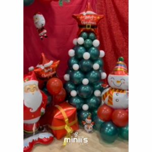 Miniis Merry Christmas DIY Kit Set Balloon Garland Gift Box 7 In 1 Party Balloon For Christmas Decoration